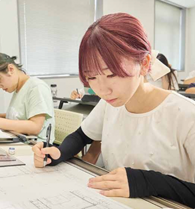 建築士学科の授業風景